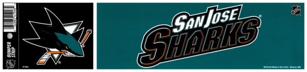 Wincraft Samolepka San Jose Sharks Bumper Strip% 1 ks