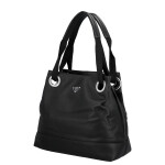 Trendy dámská koženková kabelka na rameno Paula, černá