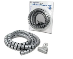 LogiLink KAB0013 stříbrná / Kabelová spirála / 2500 mm (KAB0013)