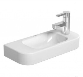 DURAVIT - Happy D.2 Umývátko 50x22 cm, bez přepadu, s otvorem pro baterii vpravo, bílá 0711500008