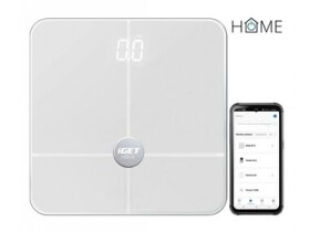 IGET HOME Body B18 bílá Chytrá osobní váha BT Android iOS BMI B18 Body