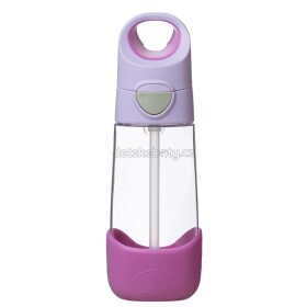 B.box 1384 Lahev na pití s brčkem 450 ml - sugar plum