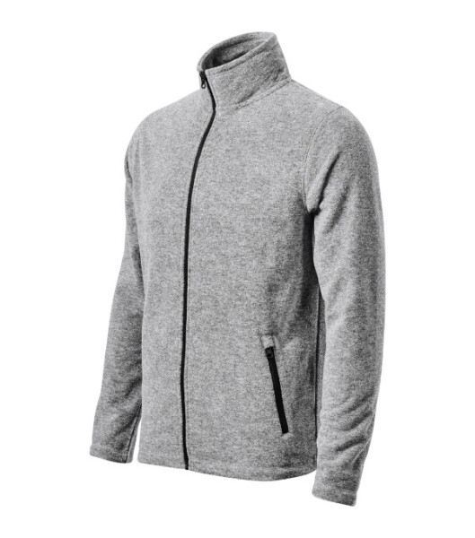 Factor micro fleece pánský stříbrný melír S