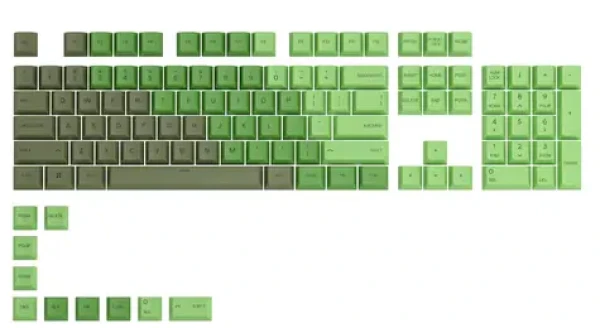 Glorious vyměnitelné klávesy GPBT US Olive / 114 ks / US layout / Cherry MX(+) (GLO-KC-GPBT-O)