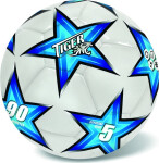 Míč kožený fotbalový modrý č. 5