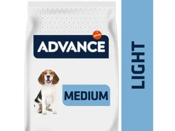 ADVANCE DOG MEDIUM Light 12kg / Granule pro psy / pro psy středních plemen s nadváhou nebo s tendencí přibírat (8410650173542)