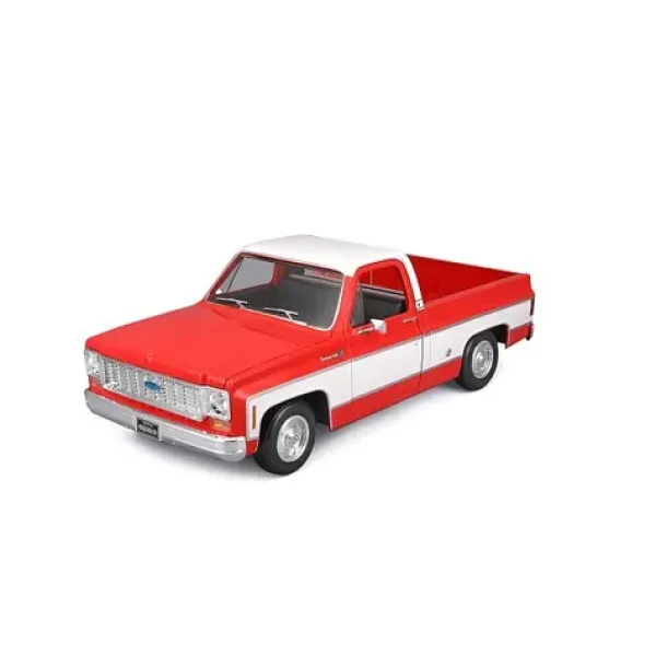 Maisto Chevrolet C10 Cheyenne Super 1974 červeno-bílá