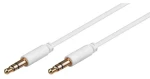MicroConnect Slim audio kabel 3-pin Jack 3.5mm - Jack 3.5mm 0.5m bílá (AUDLL05W)
