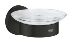 GROHE - QuickFix Start Mýdlenka s držákem, sklo/matná černá 411932430