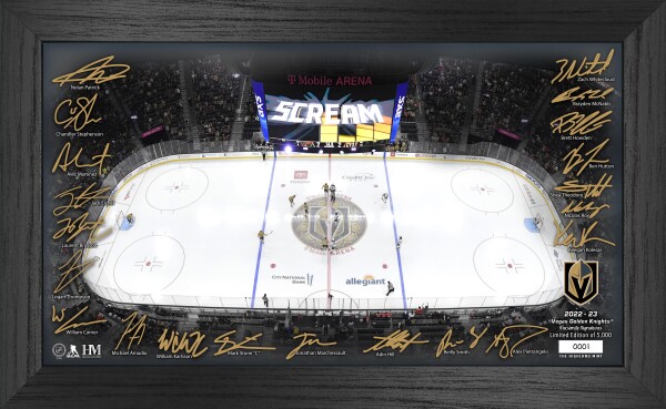 Highland Mint Obraz Vegas Golden Knights NHL 2022 Signature Rink