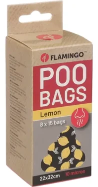 Flamingo Basic Scent Sáčky s citrónovou vůní na exkrementy 8x15ks (FLA-524205)