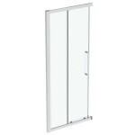 IDEAL STANDARD - i.Life Posuvné sprchové dveře, dvoudílné, 100 cm, silver bright/čiré sklo T4857EO