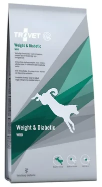 Trovet Weight Diabetic WRD kuřecí / Granule pro psy / Veterinární dieta / nadváha a cukrovka / 12,5 kg