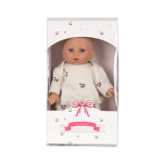 Konges Sløjd Panenka s dudlíkem Ellie, béžová barva, plast, textil