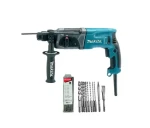 Makita HR2470X16 / Vrtací kladivo + sada vrtáků a sekáčů / 780W / SDS-plus / 1.100 ot-min / 4.500 úderů-min / 2.4 J (HR2470X16)