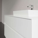 VILLEROY & BOCH - Collaro Umyvadlová skříňka, 100x55x50 cm, 2 zásuvky, Glossy White C01500DH