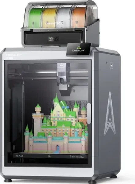 Creality K2 Plus Combo / 3D tiskárna + CFS Kit / vrstva 0.05-0.3mm / rychlost 600mm/s / dot. Displej / Wi-Fi (1202080032)