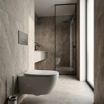 REA - Podomítkový Instalační Set Slim 024N pro WC s Tlačítkem HD Titan KPL-E1634