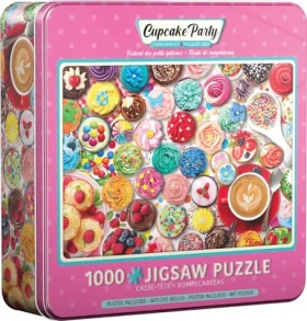 EUROGRAPHICS Puzzle Dortíková oslava v plechové krabičce