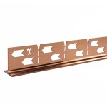 REA - Spádová lišta sprchové vaničky 100cm Brush Copper vlevo REA-K9490
