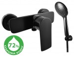 RAV Slezák - VLTAVA ECO - Sprchový set s baterií, Černá - matná VTE481.5/1CMAT VTE481.5/1CMAT