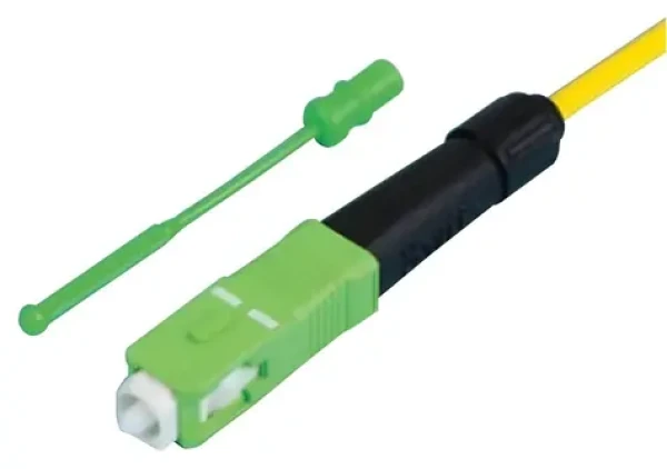 XtendLan SC/APC konektor splice-on / Optický konektor / broušený / přímé navaření na kabel / do 3 mm (KONS-SCA-SM)