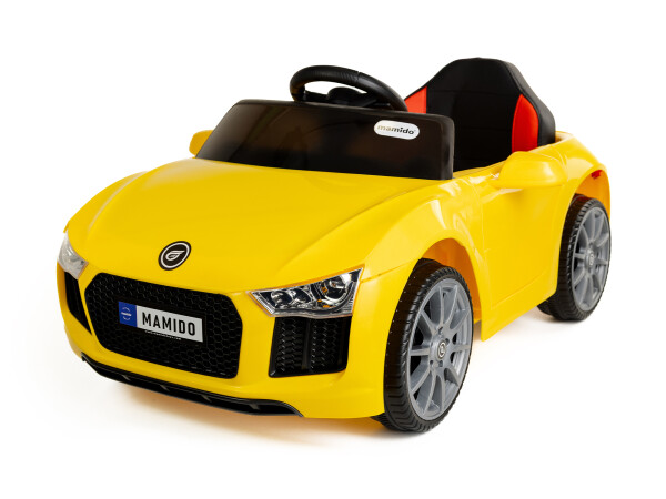 Mamido Elektrické autíčko Fast Wing eko-kůže žluté