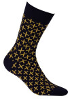 Vzorované pánské ponožky PERFECT MAN-CASUAL černá 42-44