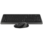 A4tech set bezdrátové klávesnice a myši, černá/šedá