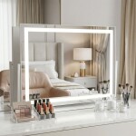 REA - Zrcadlo LED STUDIO White 58x45 HOM-12017