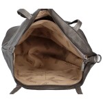 Trendová dámská koženková kabelka přes rameno Ramira, šedá