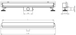 MEXEN - Flat Wall odtokový žlab stěna 2v1 120 cm černá 1730120