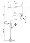 IDEAL STANDARD - Ceraplus II Umyvadlová baterie, chrom BC092AA