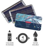 Derwent Derwent, 2301843, Inktense, inkoustové akvarelové pastelky, 72 ks