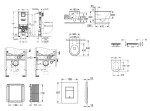 GROHE - Rapid SLX Set předstěnové instalace, klozetu, sedátka SoftClose a tlačítka Even, phantom black SANI11BB5110