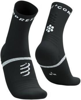 Kompresní běžecké ponožky Compressport Pro Marathon Socks V2.0 Black/White Velikost: EU