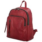 Trendy dámský koženkový kabelko-batoh Olefir, vínový