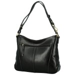 Elegantní dámská kožená kabelka na rameno Katana Tenga, černá