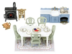 SYLVANIAN FAMILIES Nábytek - elegantní jídelna s krbem