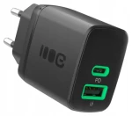 Green Cell PowerSource Duo30 / Síťová nabíječka / 1x USB-A / 1x USB-C / 30 W (CHARB-GC-30AC-B)