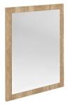 SAPHO - NIROX zrcadlo v rámu 60x80cm, dub alabama NX608-2222