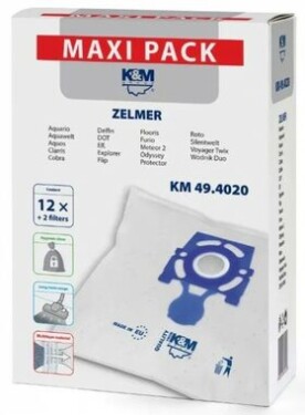 K & M K&M 49.4020 Zelmer 12 ks + 2 filtry