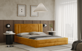 FRONTI Postel ALCAMO 180x200 zlatá s úložným prostorem
