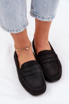 Dámské semišové mokasíny Big Star RR274948 Černé 37