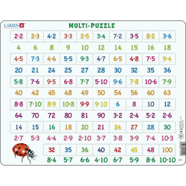 Puzzle Násobení 81 dílků