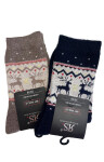 Unisex ponožky RiSocks 43356 Mit Wolle Komfortbund 35-46 tmavě modrá 39-42