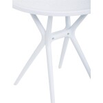 Stůl jídelní, bílý plast