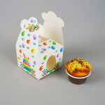 Cake star Velikonoční krabička bílá 10x10x7,5cm