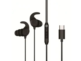 Conceptronic USB-C sluchátka do uší černá (BRENDAN05B) / Sluchátka / S mikrofonem / 16 Ohm / 1,2 m (BRENDAN05B)