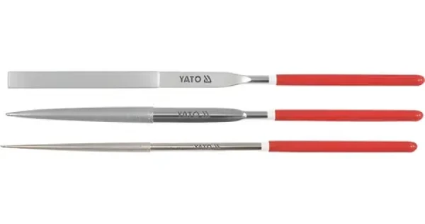 YATO Sada pilníků jehlových diamantových 3 x 140 mm / Sada pilníků / 3 ks